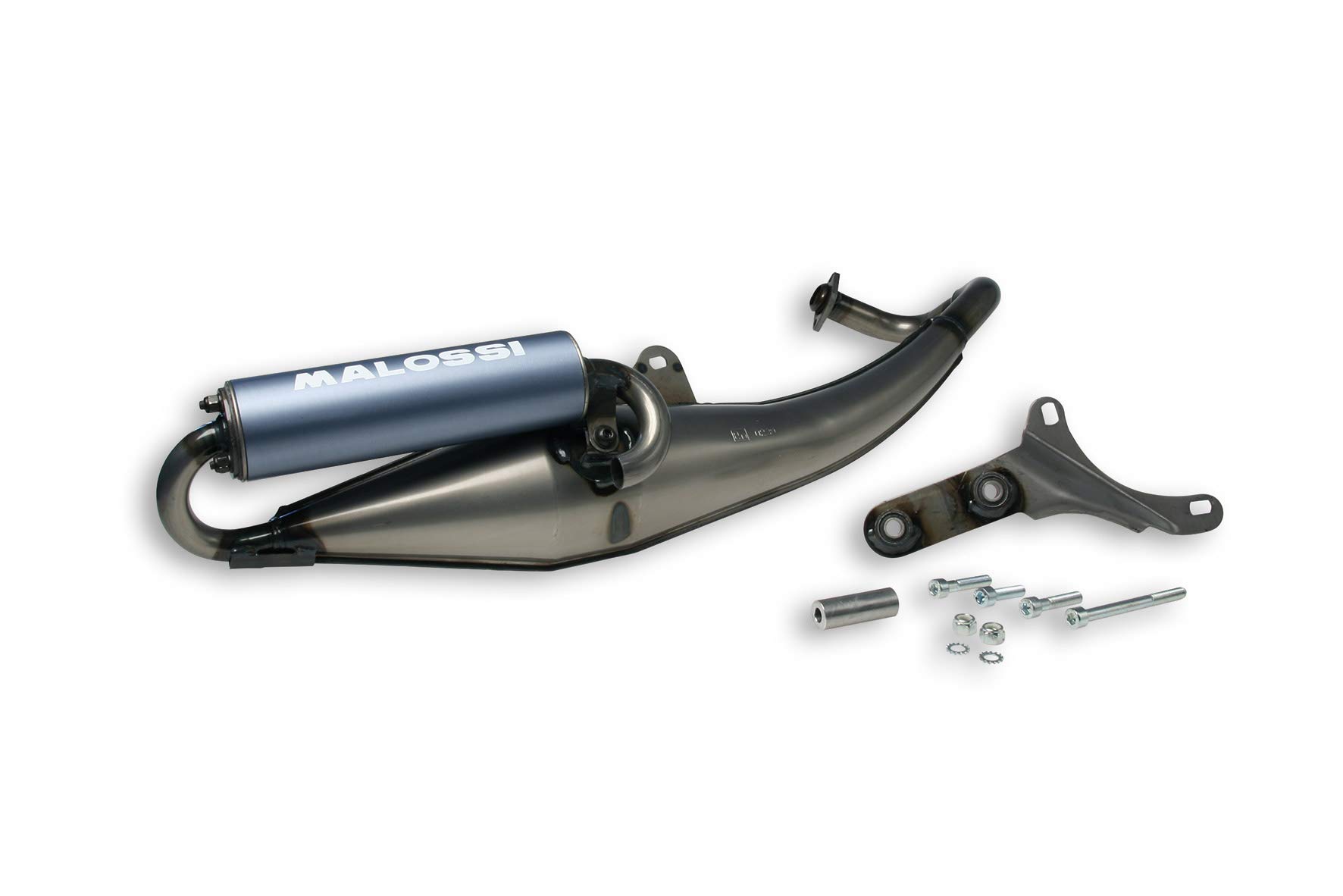 Auspuff Malossi Flip mit E-Prüfzeichen Aprilia SR 50 mit Motor