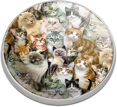 Review GRAPHICS & MORE Plethora of Cats and Kittens Pattern Golfing Premium Metal Golf Ball Marker