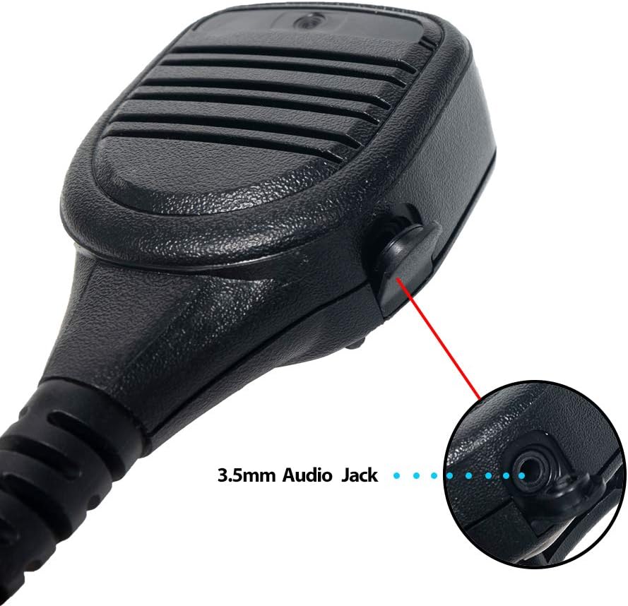 Speaker Mic with Reinforced Cable and Noise Reduction Shoulder Microphone for Motorola XPR3300 XPR3500 XPR3300e XPR3500e Walkie Talkie Two Way Radio