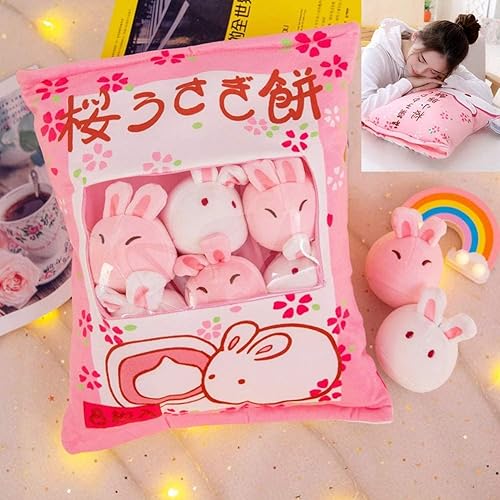 Miniatura 21 de Almohada de felpa de ajolotl, bonita almohada de ajolote con peluches de ajolote, bolsa de muñecas de animales de peluche de ajolote, regalo de 6