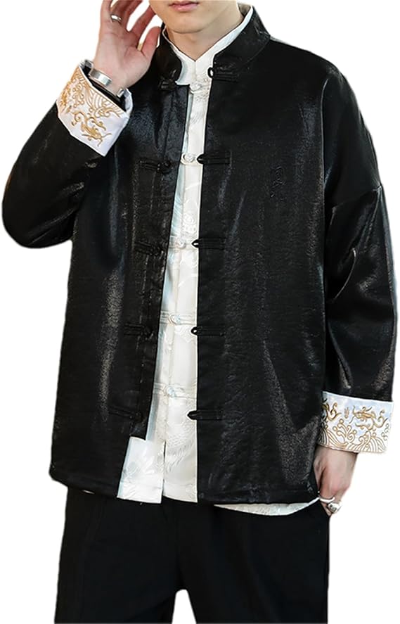 ジャケット・アウター 90's Traditional Black Kung Fu Jacket ジャケット・アウター 90's Traditional Black Kung Fu Jacket 90´s