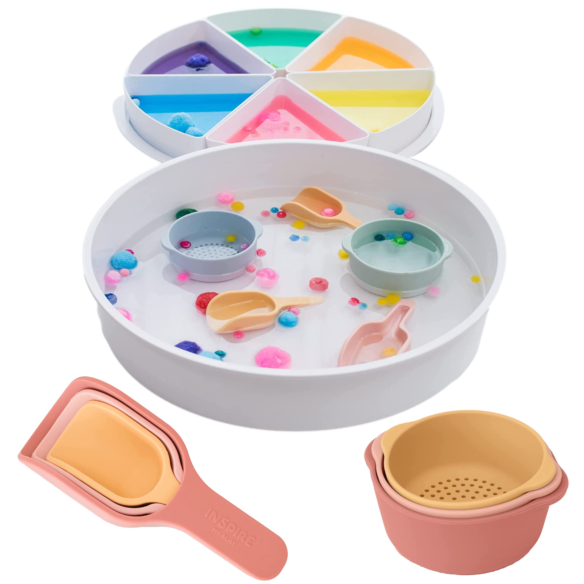 Photo 1 of **NONREFUNDABLE**FOR PARTS OR REPAIR**SEE NOTES**
Inspire My Play Sensory Bin with Lid and Removable Storage Inserts - Toddler Sensory Bin Toys - Sensory Bins for Toddler Crafts - Kids Sensory Toys for Autistic Children