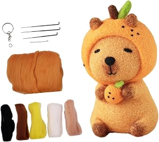 Capybara Plush Toy Felting Supplies for Beginners Teens Valentines Day Gifts C