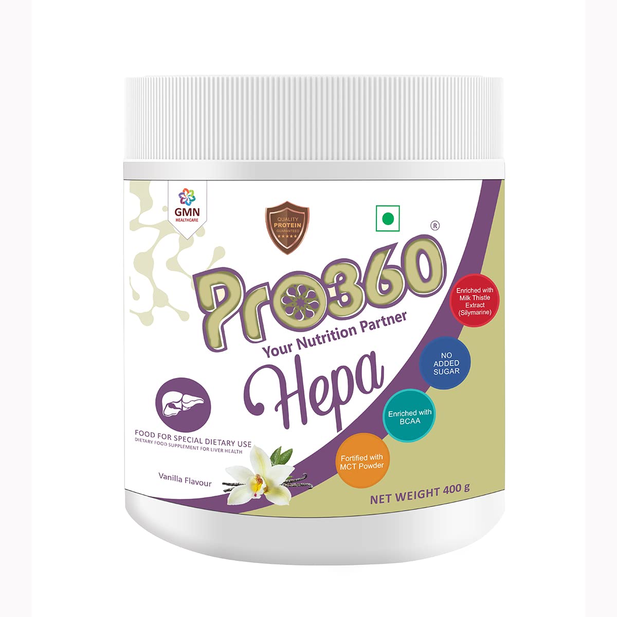 Pro360 Hepa Liver Care Nutritional Supplement High Protein Formula Enriched with Silymarin