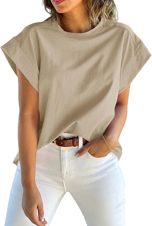 🔥Trendy Cap Sleeve Tank Top - Summer Fashion Must-Have!