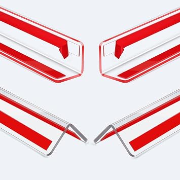 Wall Corner Protector,4PCS 48L x1.58 W | Self Adhesive Corner Guard for Wall, Heavy Duty Clear Corner Protector Guard for Furniture Cabinet Doors, Edge Protector