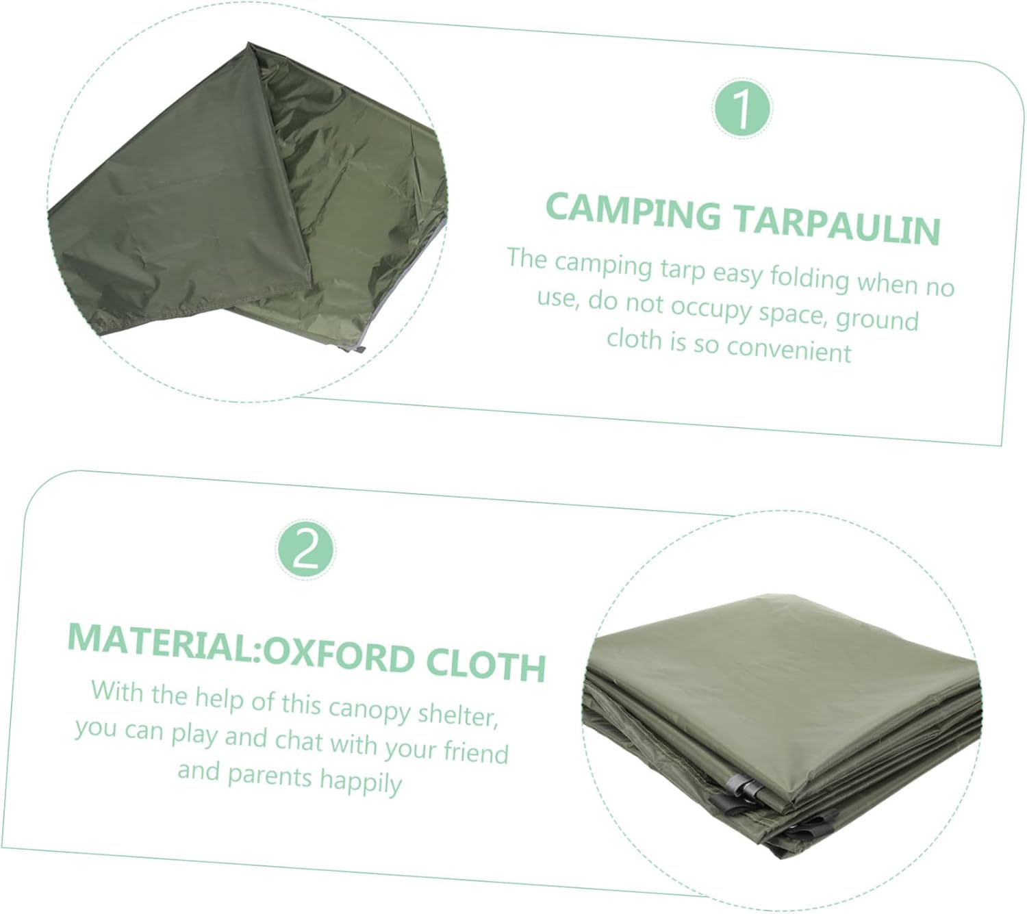 1Set Outdoor Picnic Awning Canopy Tarp Tent for People for Camping Hiking and Outdoor Activities Easy to Fold and Space Saving Design