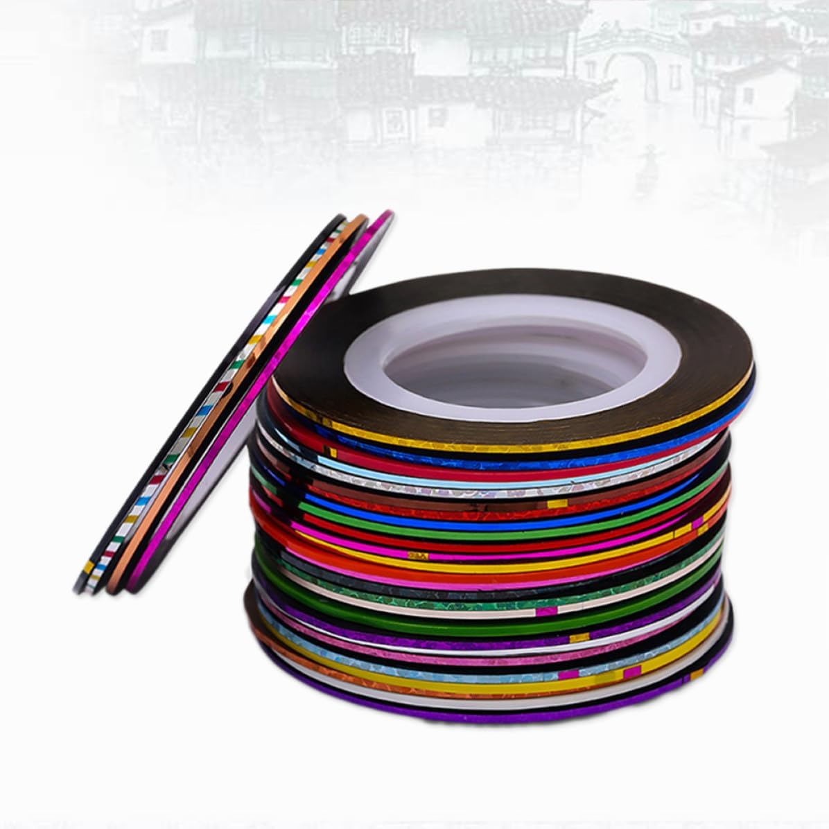 Nail Art Striping Tape Self Adhesive 42pcs Line Sticker