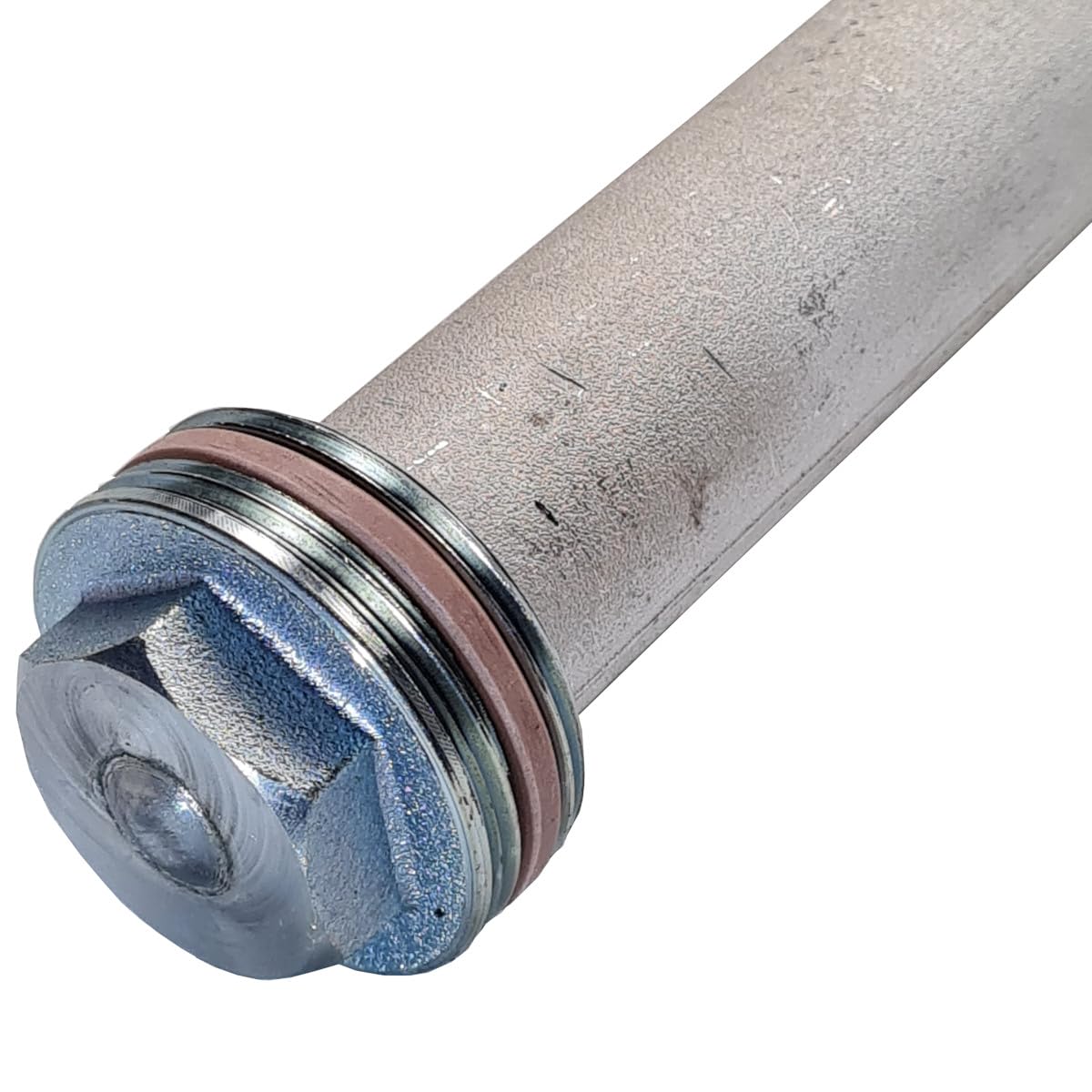 Magnesium Opferanode 33 x 700 mm 1 1/2" DN40 mit PTFE-Dichtung - Ersatzanode für Warmwasserspeicher & Boiler, Schutzanode, Anodenstab
