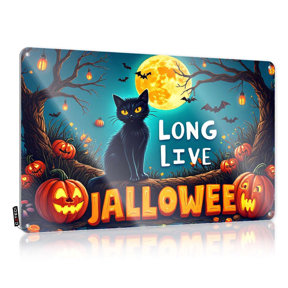 Funny Decor For Bar Long Live Halloween! Tin Sign Pool Zone Tin Sign Bar Sign Home Decor(30X40CM)