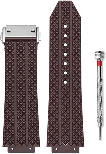 Watch Band Hublot Replacement Watch Band 24mm*17mm 25mm*19mm Silicone Rubber Belt Compatible with Classic Fusion/Hublot Big Bang