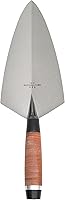 Marshalltown 19L11 Philadelphia Brick Trowel, 11-Inch Leather Handle, Made in USA - Pro Masonry Tool