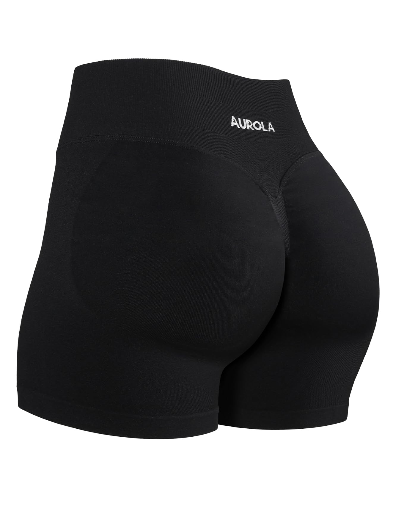 AUROLA Influence Workout Shorts for Women,2.5 3.5 4.5 5.5 6.5 No Roll Up Squat Proof Scrunch Seamless Compression Gym Short