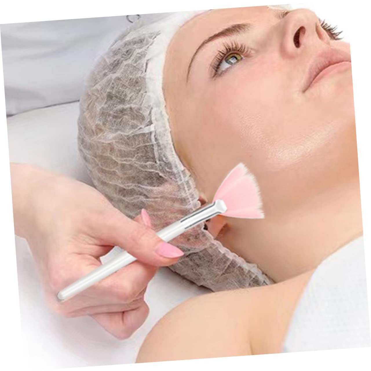 FRCOLOR 24pezzi Pennelli Da Trucco Per Viso Con Manico Lungo Spazzole Morbido Per Fondotinta e Polvere Strumenti Di Bellezza Per Donne e Ragazze Applicazione Facile e Confortevole