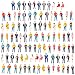 Produktbild Spieland 100St. Minifiguren Eisenbahnzubehör Menschen Modellbau Figuren Spur für Modelleisenbahn und Fotogafieren, H0 1:50