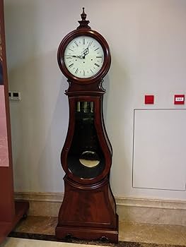 Amazon.co.jp: おじいさんの時計 木枠のおじいさん時計、赤茶色