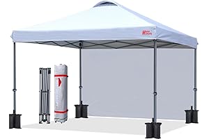 MASTER CANOPY 12 x 12 Pop-Up Canopy Tent with Sidewall for Outdoor