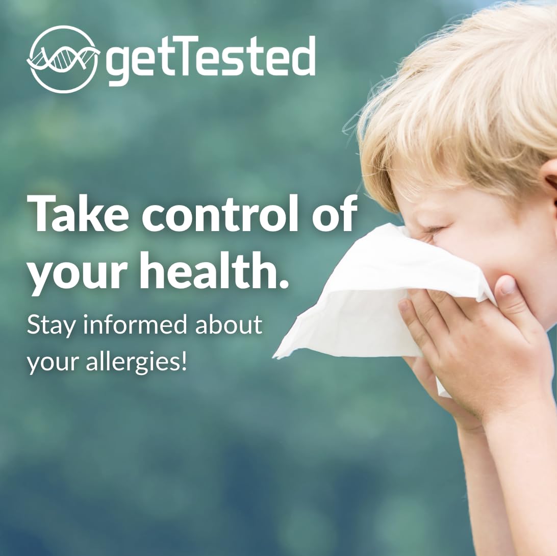 GetTested Test di allergia (IgE) – Controllo allergico delicato a casa, test di puntura delle dita, risultati chiari in 5 minuti