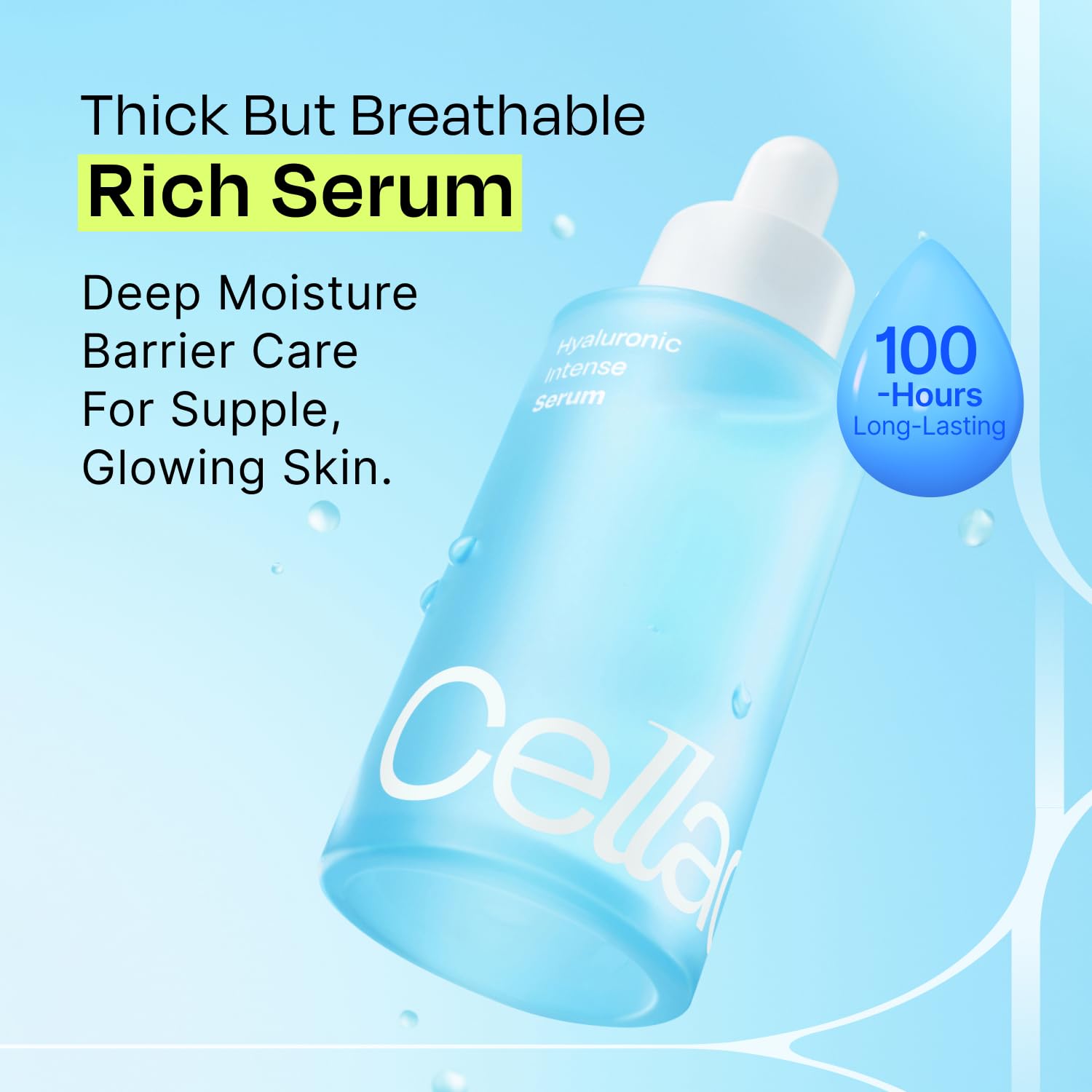 Celladix Hyaluronic Intense Serum – 95% Pure Hyaluronic Acid with Jeju Deep Sea Water & Peptides – 100 Hours of Hydration, Gentle Soothing Care for Radiant Skin – Korean Skincare, 1.01 Fl Oz - Image 6