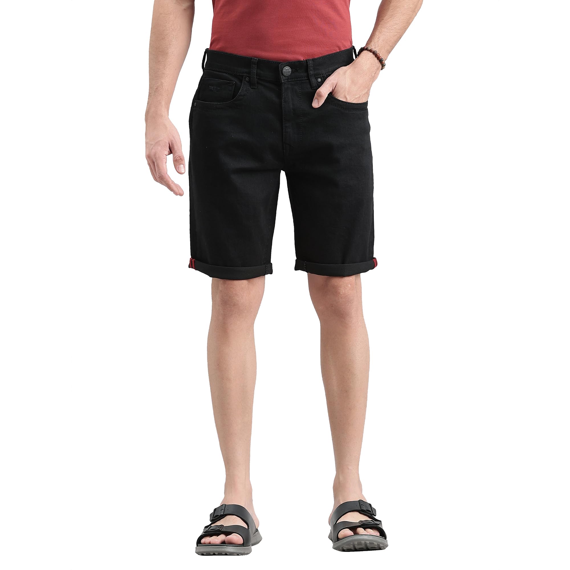 rookies Denim Slim Fit Short-picture-7