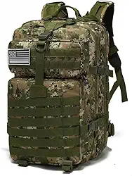 Mochila Tática Militar 50 Litros Com Compartimento Para Notebook E Abertura Nas Costas Material Reforçado E Diversas Divisórias