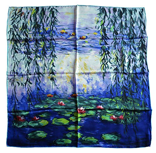 YSSP, 100 Silk Scarf Art Van Gogh and Claude Monets Paintings