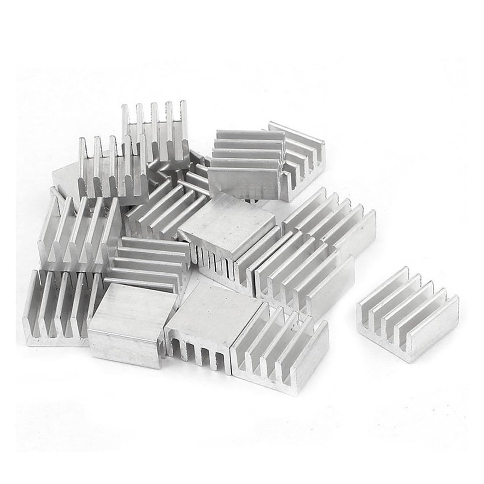 Używany w chłodnicach z chipem 5 sztuk Radiator aluminiowy 8,8x8,8x5mm Chłodnica układu elektronicznego Chłodnica do procesora, pamięci RAM, GPU, radiatora układu A4988(W 3M9448A Tape)