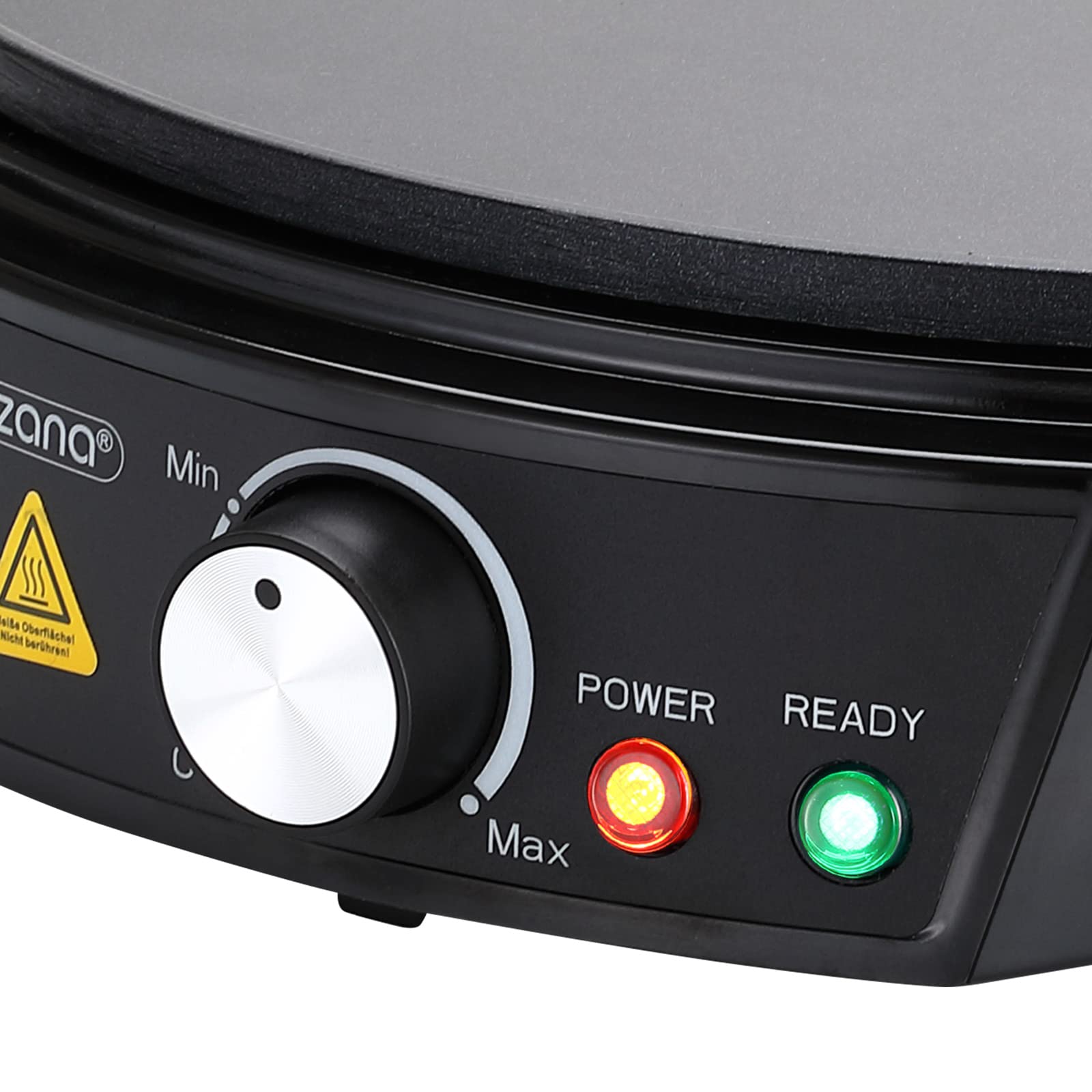 Appareil à crêpes électrique de 40 cm - 3000 W - Avec réglage de la Appareil à crêpes électrique de 40 cm - 3000 W - Avec réglage de la