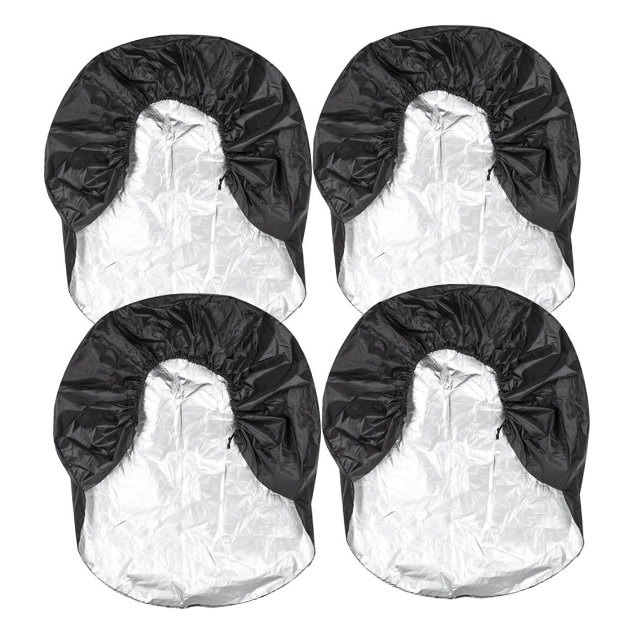 Cubiertas de Neumáticos para Remolque y RV 4 Piezas Negro