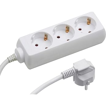Meister Extension Cable 3-fach 5 m white
