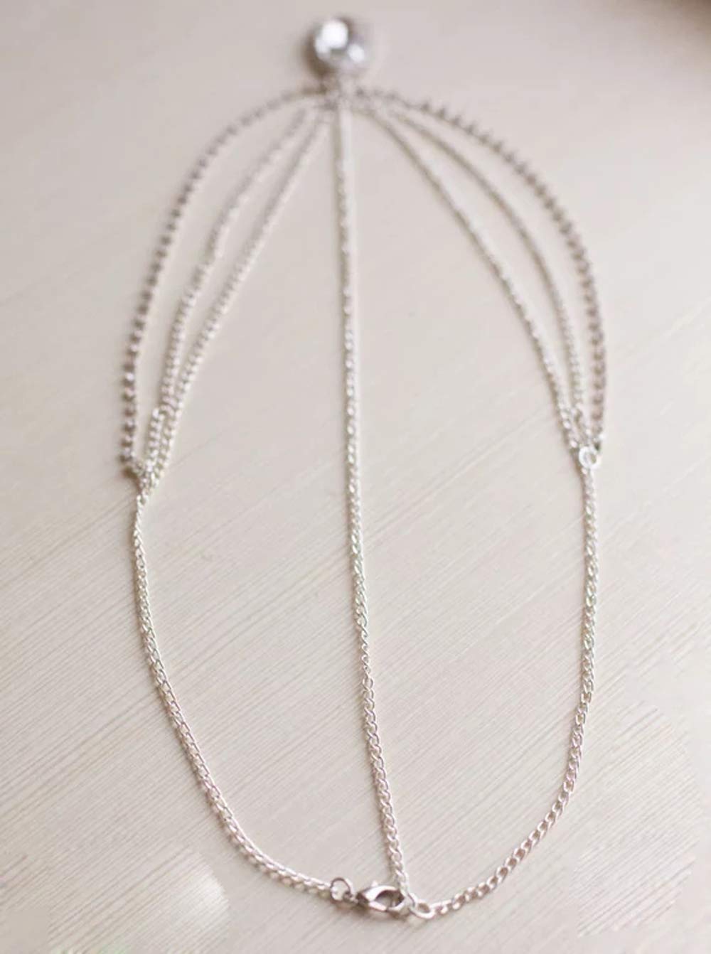 Amazon.com: Anglacesmade Bohemian Head Chain Crystal  display picture 1