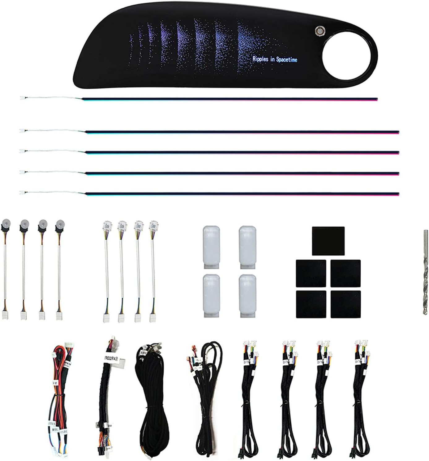 18 in 1 LED Car Dreamcolor Star Chain Ambient Lighting Kits for Bentley Flying Spur 2005-2012, Interior Car Neon Lights Accessories Atmosphere Sound Music Sync Button Wireless APP AI Voice Control