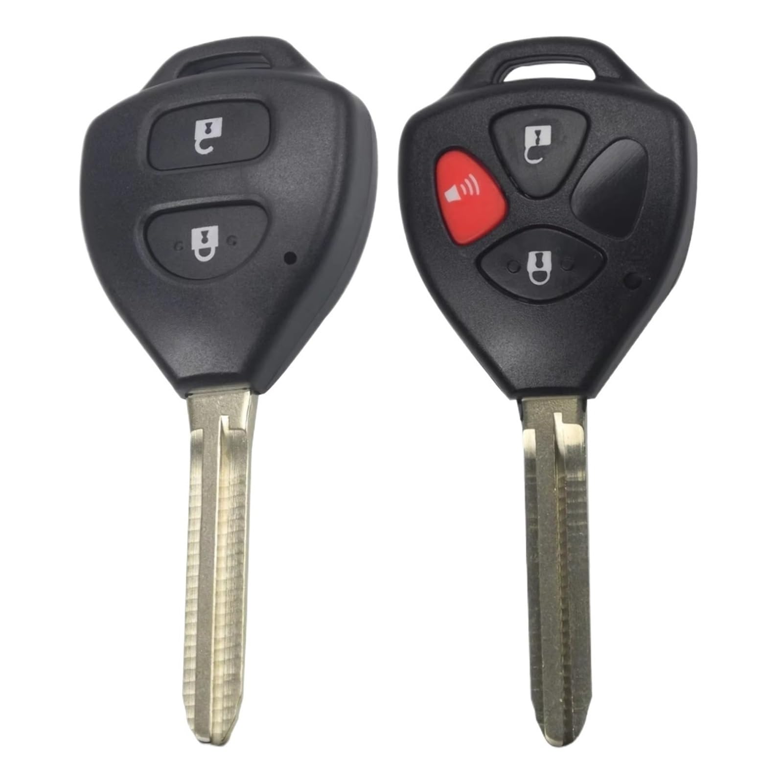 Compatible Con Toyota Para Corolla Para Venza 2007 2008 2009 2010 2011 2012 2 3 Botones Carcasa De Llave Remota Repuesto Sin Cortar(2 Buttons Shell)