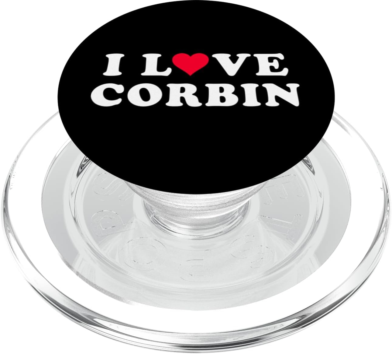 I Love Corbin Matching Girlfriend & Boyfriend Corbin Name PopSockets MagSafe PopGrip for iPhone