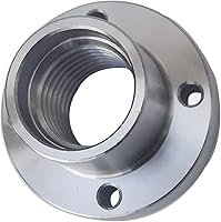 Vista 3 de Mandriles de 2" para torno de madera con placa frontal de acero, accesorios de carpintería con rosca de 1"-8TPI