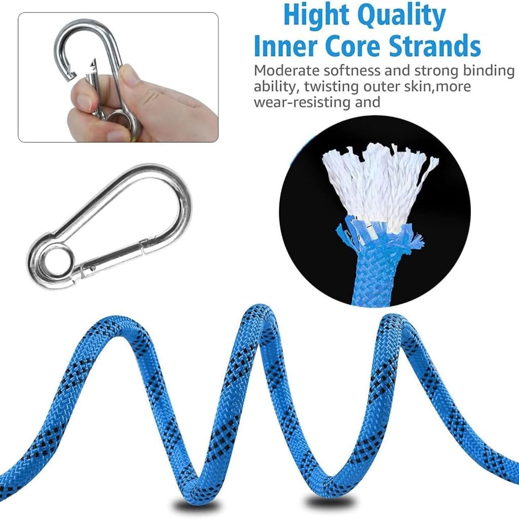 Water Skiing Tow Rope Comfortable Grip Wakeboarding, Kneeboarding, Snowboarding - 400cm Length(02)