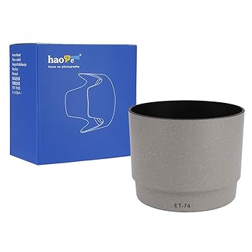Haoge Bayonet Lens Hood Compatible with Canon EF 70-200mm f/4L USM and Canon EF 70-200mm f4L is USM Lens Replaces Canon ET-74 White