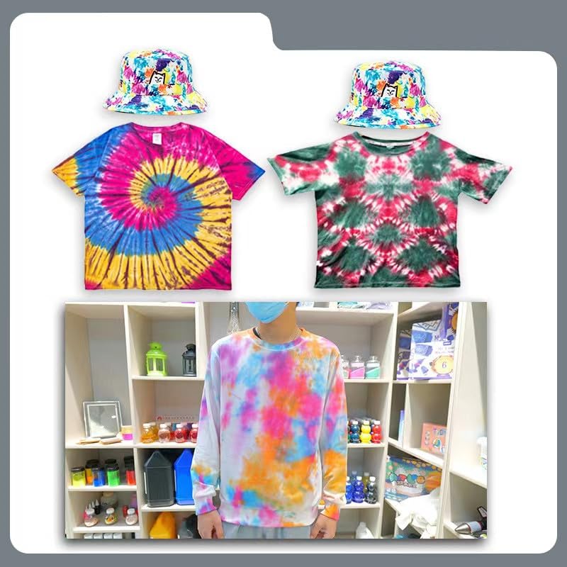 26 Colors Tie Dye Powder, Rainbow Tie Dye Powder Fabric Dye for Tie Dying, Tie Dye Kits DIY Coloring Party Supplies Suitable for Children Adult (26 Colors) - Image 4