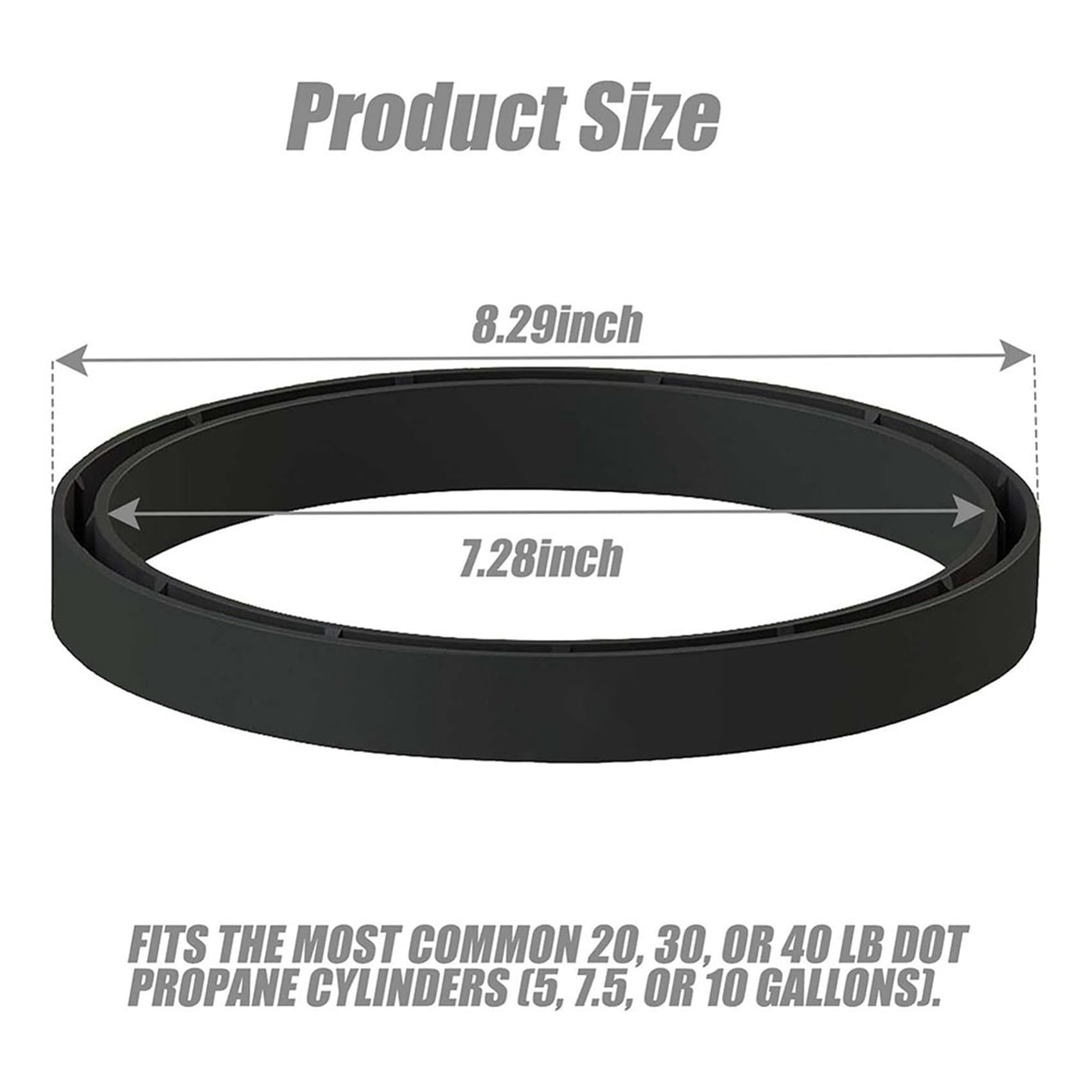 Suoumwa Propangasflaschen Sockel 2er Set - Schutzabstandshalter Für 20-40 Lb Tanks