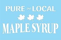 Vista 1 de Plantillas de Joanie Sirope de arce Puro Local Hojas de Vermont Granja Mercado de Agricultores DIY Manualidades