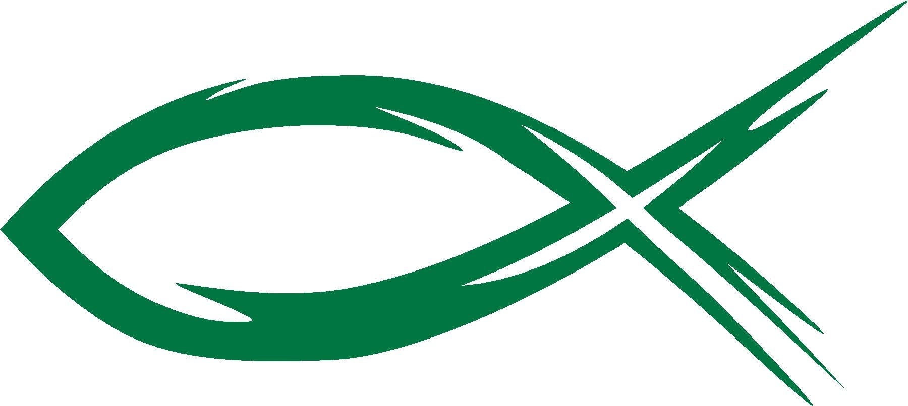 Ichthys, Ichthus, Christian, Jesus, Fish, Hebrew, ?????, Car, Window, Wall, Locker, Laptop, Vinyl, Sticker, Decal, Label, Multiple Color Choice 3" H X 6" W (Green)