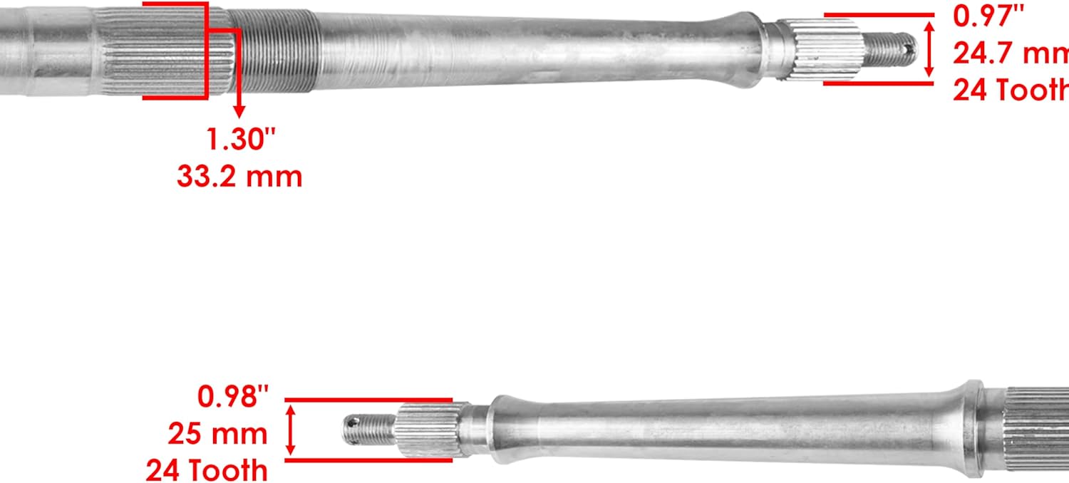 Caltric Rear Axle Shaft Compatible with Yamaha Blaster 200 YFS200 2003 2004 2006
