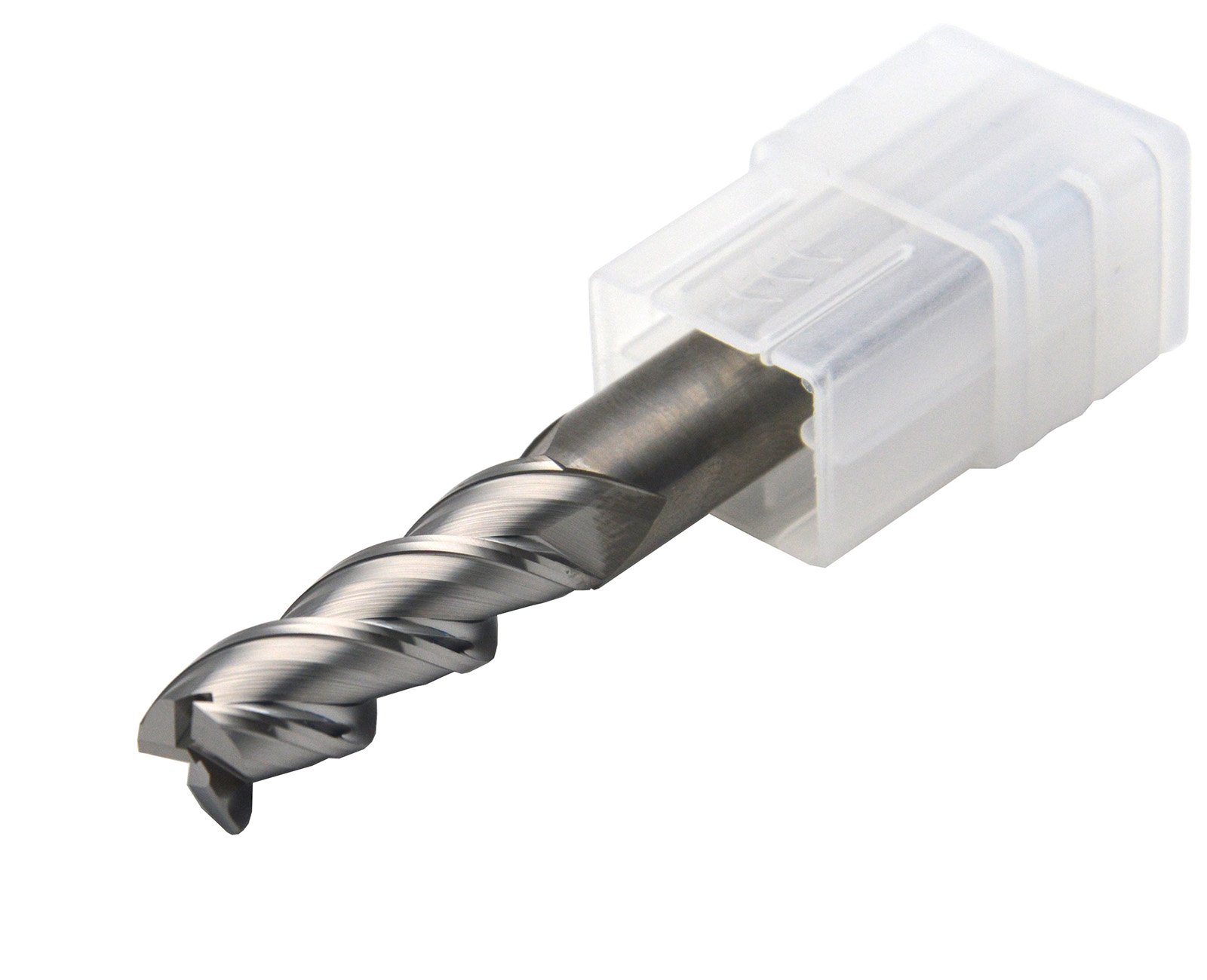 Wokesi 14mm Cutting Diameter,Special Square End Mill for Aluminium Copper Alloys Graphite,HRC55,3Flutes,Uncoated (Bright),Solid Carbide,CNC Lathe Router Bits Cutter Milling Tools (14mm 3Flutes HRC55)