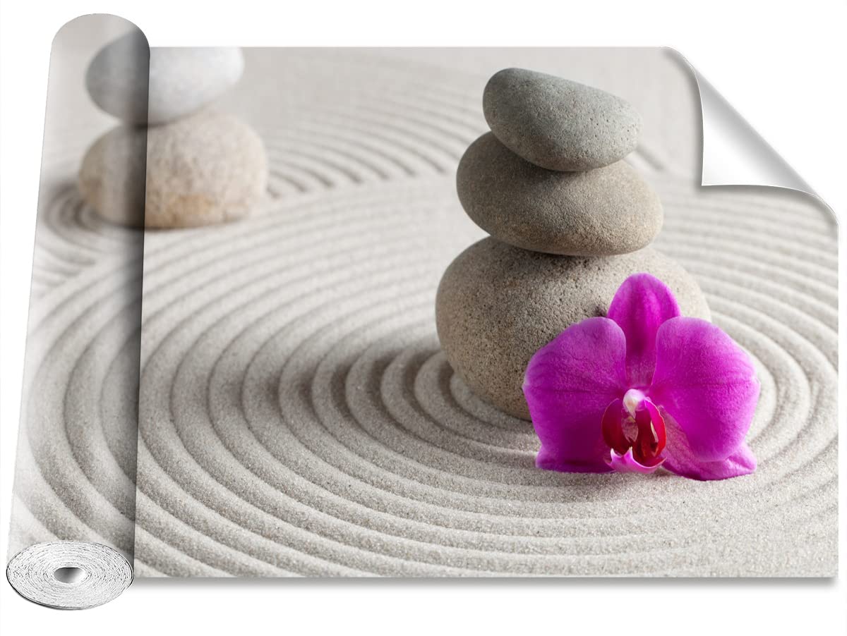Papier peint Pierres zen Tulup pour masquer les défauts des murs de votre maison