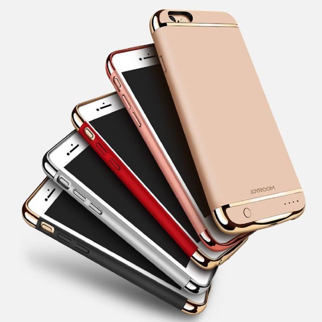New iPhone 6/Plus & 7/Plus Charging CASE - External Battery Backup - 2500 & 3500 mAh (I6 i6s Rosy Gold)
