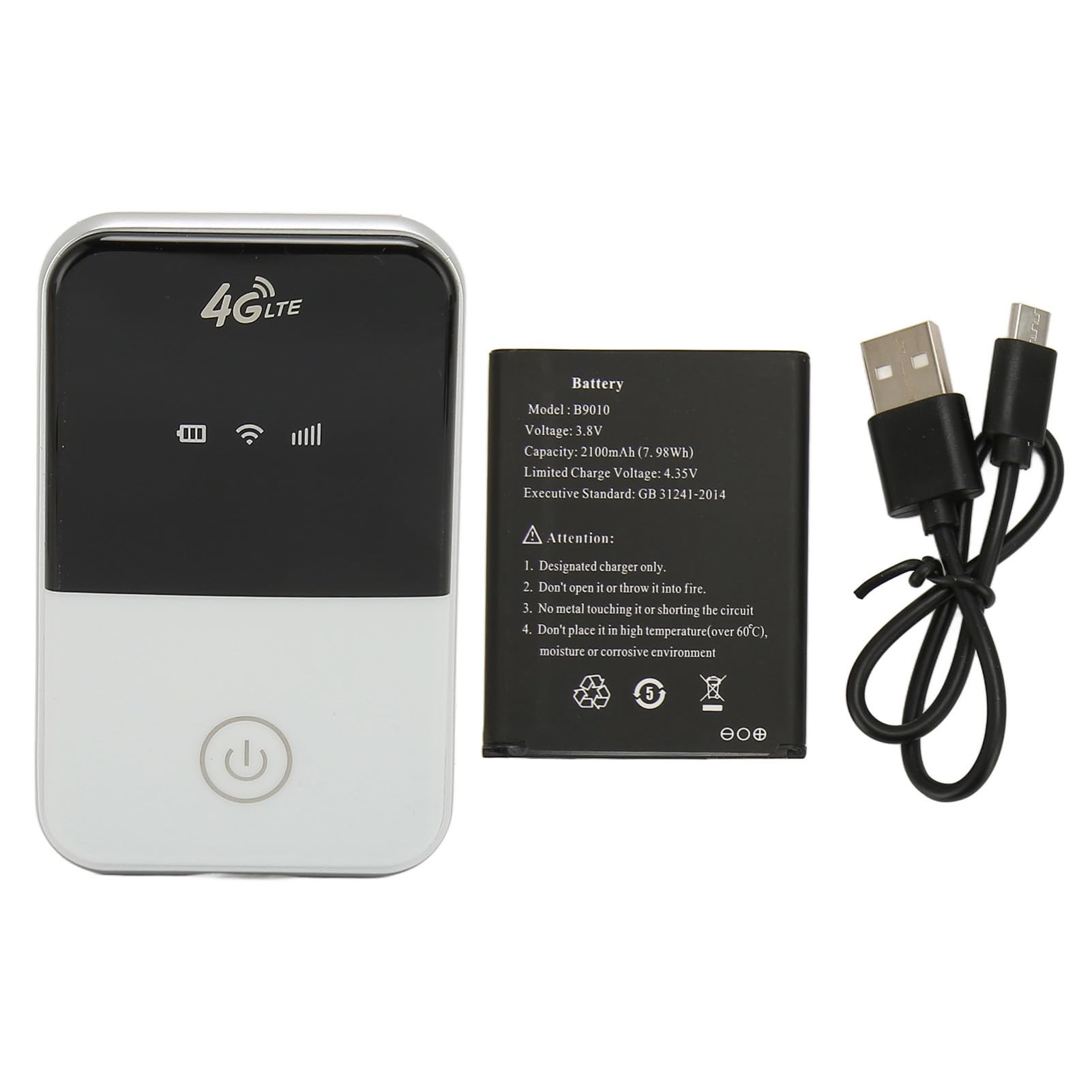 Ejoyous 4G LTE Mobile WiFi Hotspot, 8 Utenti Micro SIM Card (FDD 1 3 5 8
