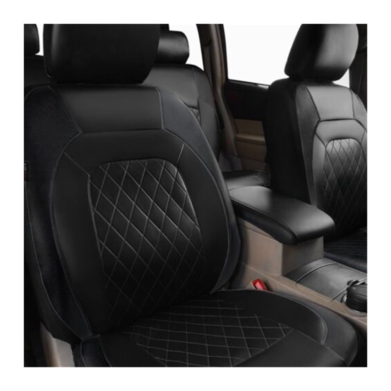 9 Teile/Satz Auto Sitz Abdeckung PU Leder Komplette Set Voll Umgeben Sitz Schutz Abdeckung Universelle wasserdichte Sitz Abdeckung Auto Innen(5 Seats)
