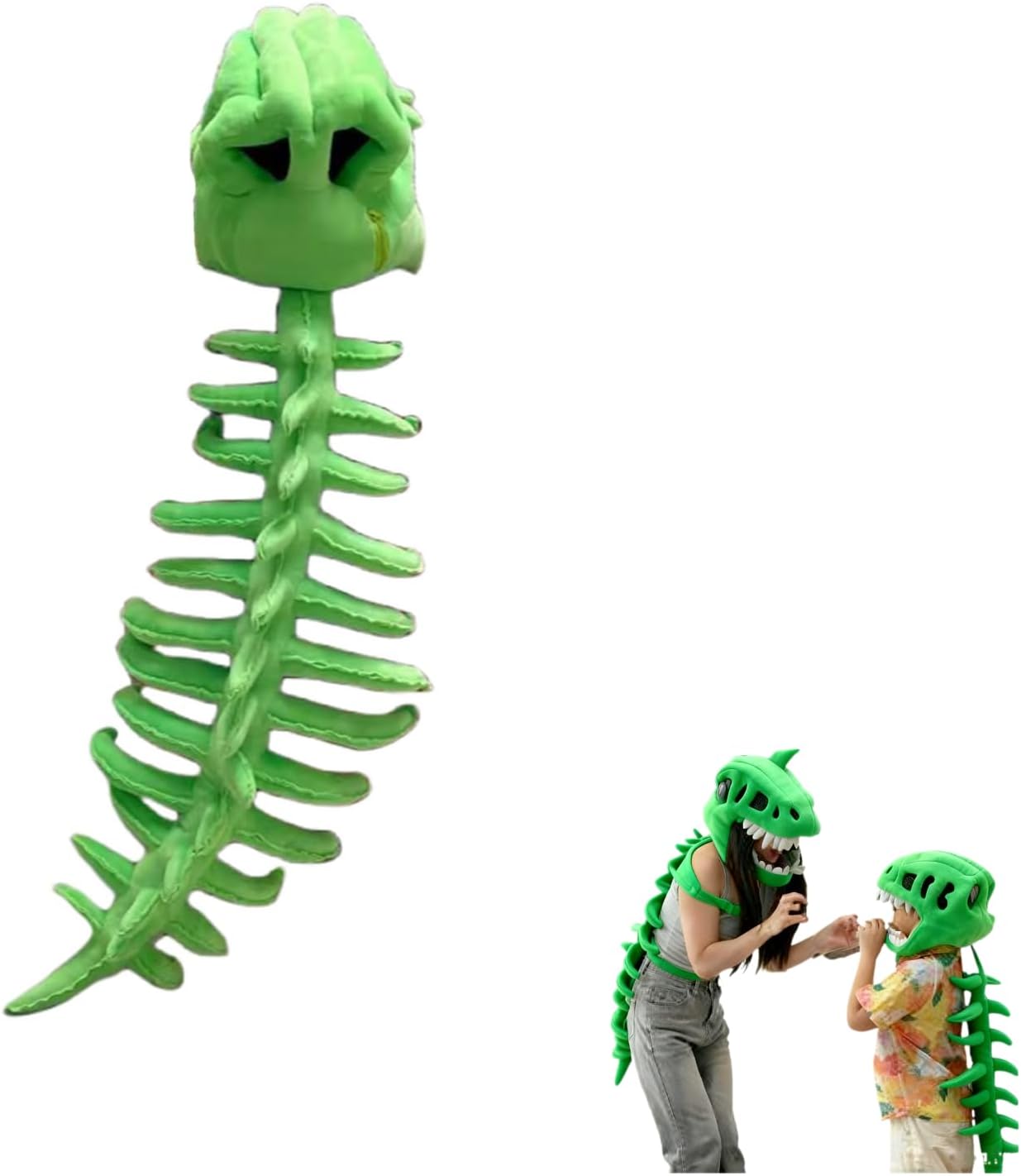 Dinosaur Costume, Realistic Dinosaur Skeleton Costume, 3D Skeleton Design Dinosaur Skull Outfit, Themed Skull Cosplay Props