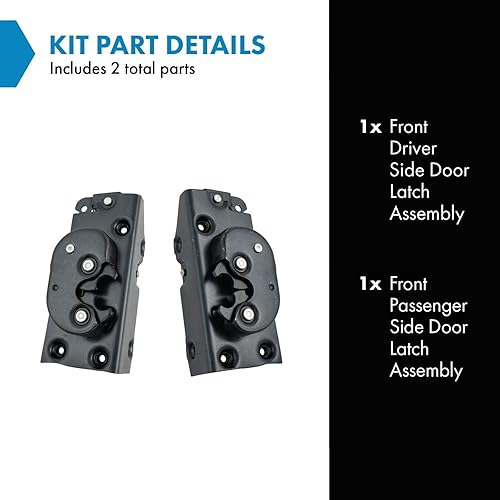 Miniatura 2 de TRQ Pestillo de puerta delantera LH RH Par para Camión Internacional 4700 4900