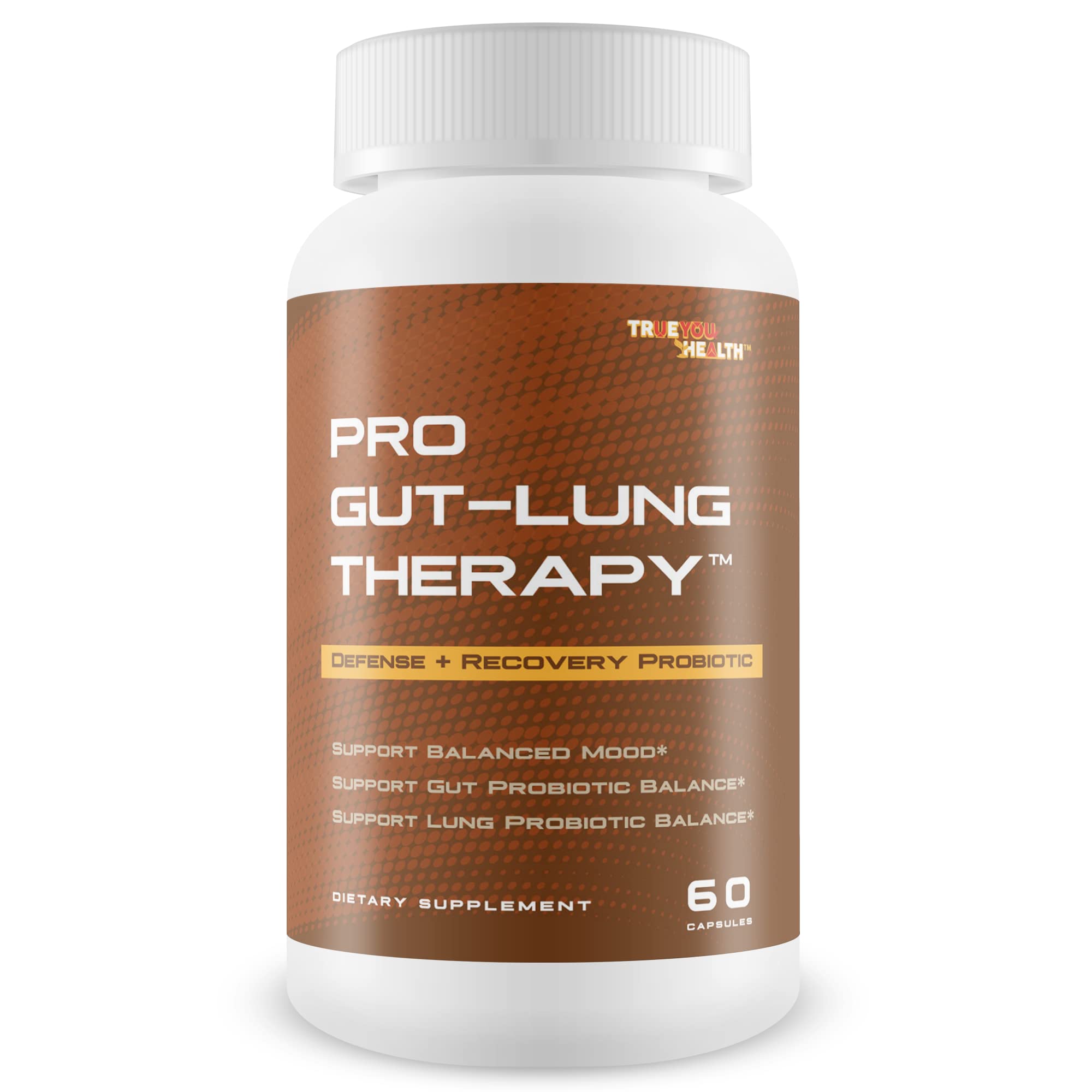 Pro Gut-Lung Therapy - Probiotic Mood Support - Defense + Recovery Probiotic - Support Balanced Mood - Support Gut Probiotic Balance - Support Lung Probiotic Balance - Overall Health Support